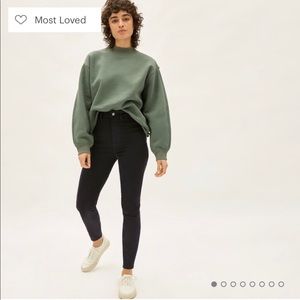 Everlane high rise black jeans